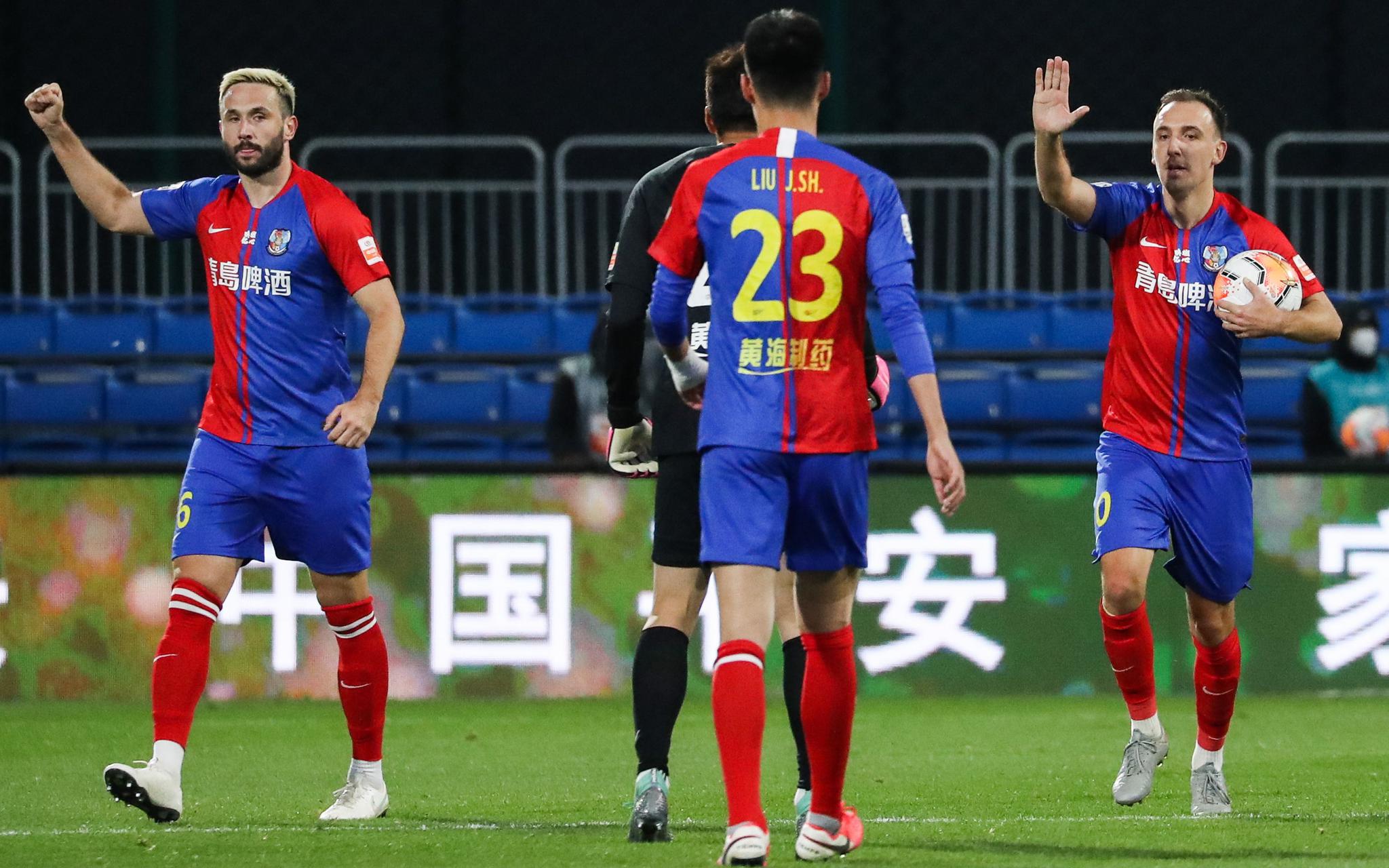 爱游戏官方入口-青岛黄海在主场战胜武汉卓尔，连胜收官