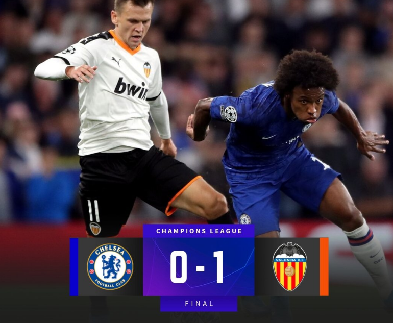 瓦伦西亚惨败告别，欧冠之路终结